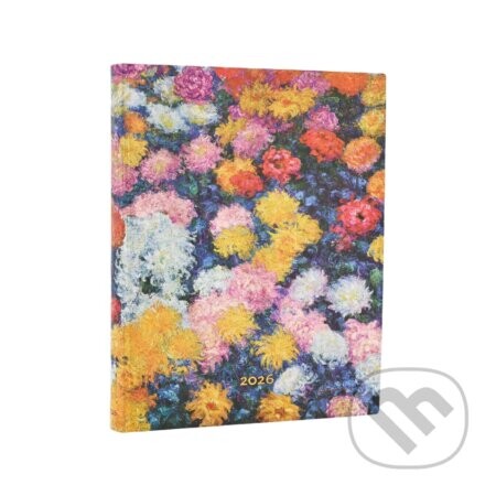 Paperblanks - denný diár Monet’s Chrysanthemums 2026 - Paperblanks