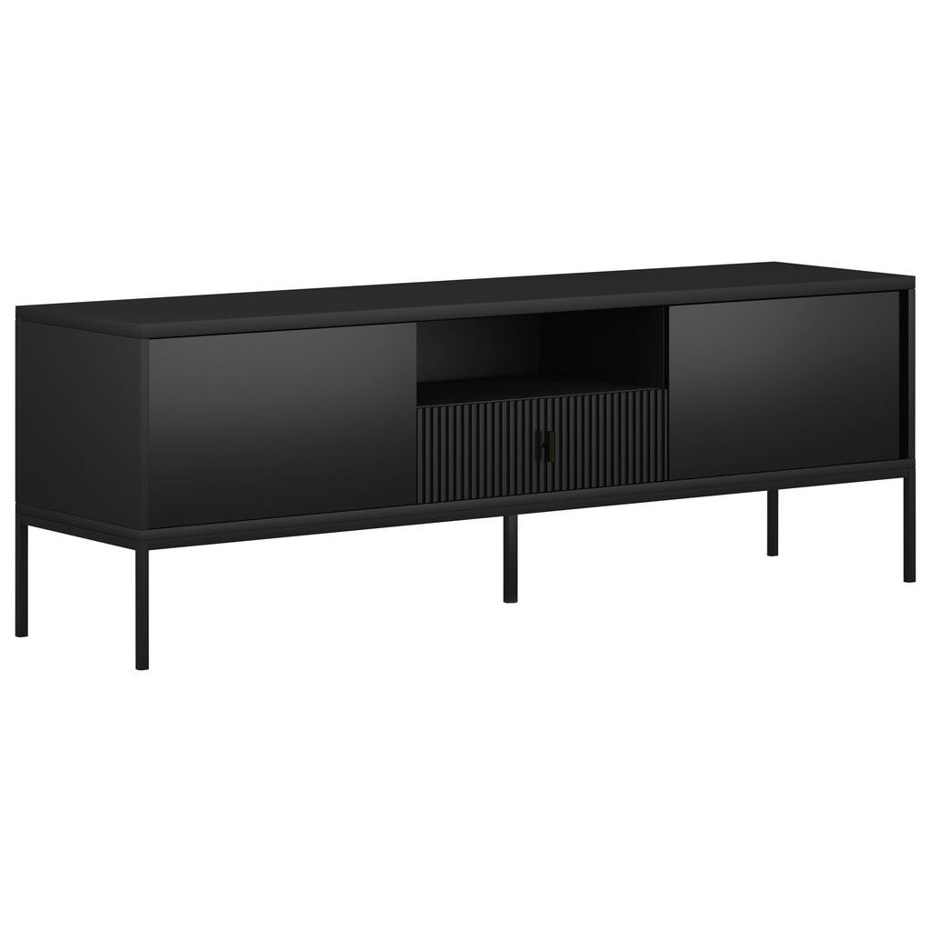 Xora NÍZKÁ KOMODA, černá, 154,5/52,4/39 cm