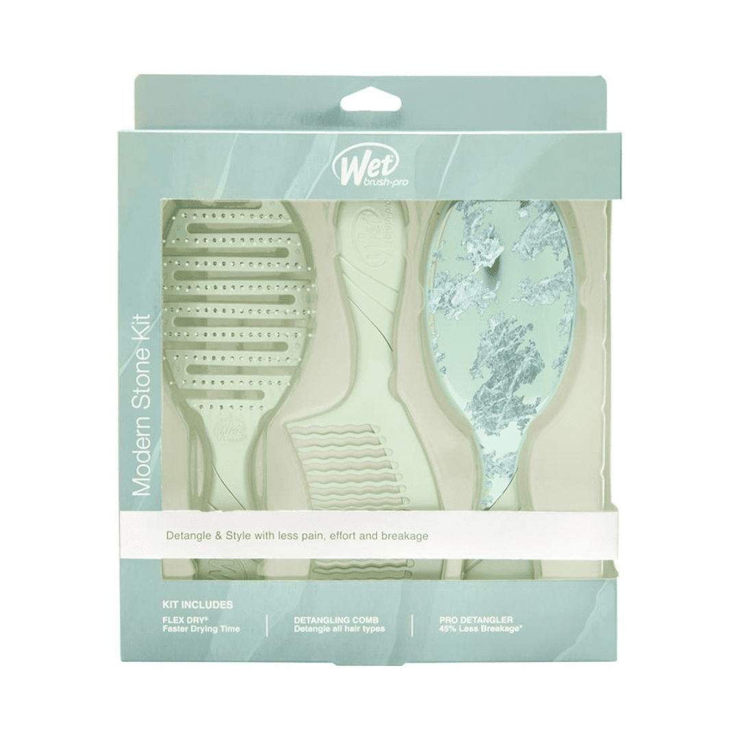 WET BRUSH WET BRUSH Pro Detangler Modern Stone Kit Mint Green