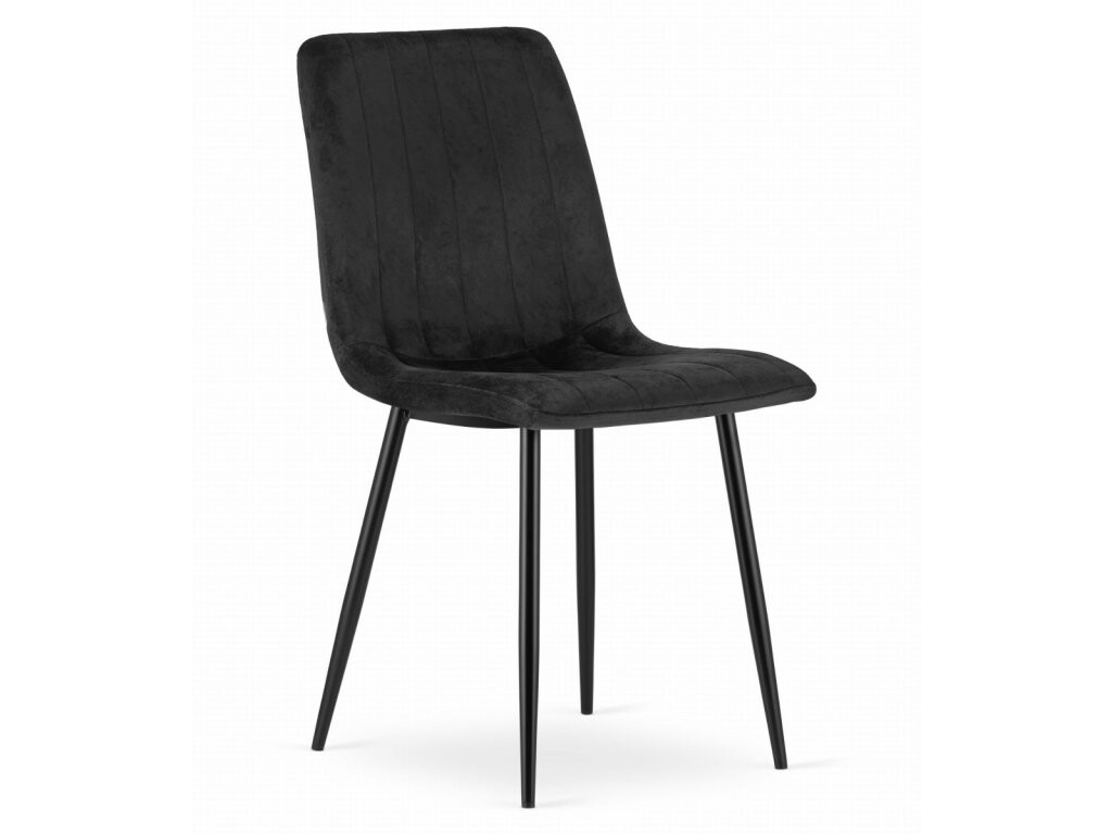 IDA Židle LUCCA – Černá / Černé nohy