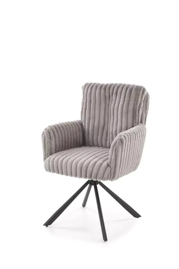 Halmar Otočné jídelní křeslo K572 - šedá