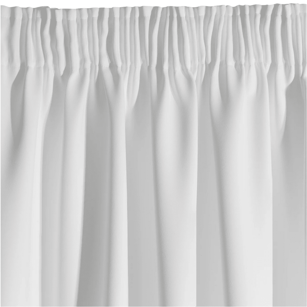 Zatemňovací závěs s řasící páskou RABAT 135x180 cm, bílá, (cena za 1 kus) MyBestHome