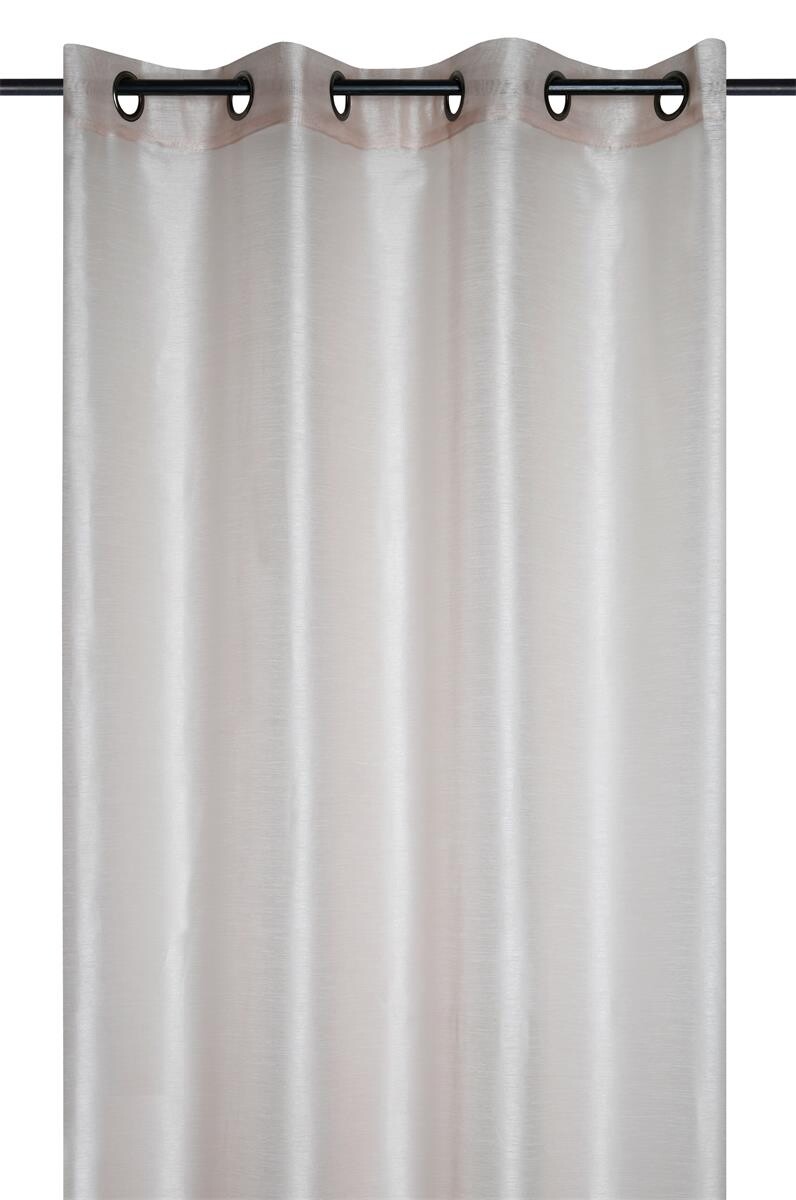 Dekorační záclona s kroužky LINWOOD slonová kost 140x260 cm (cena za 1 kus) France