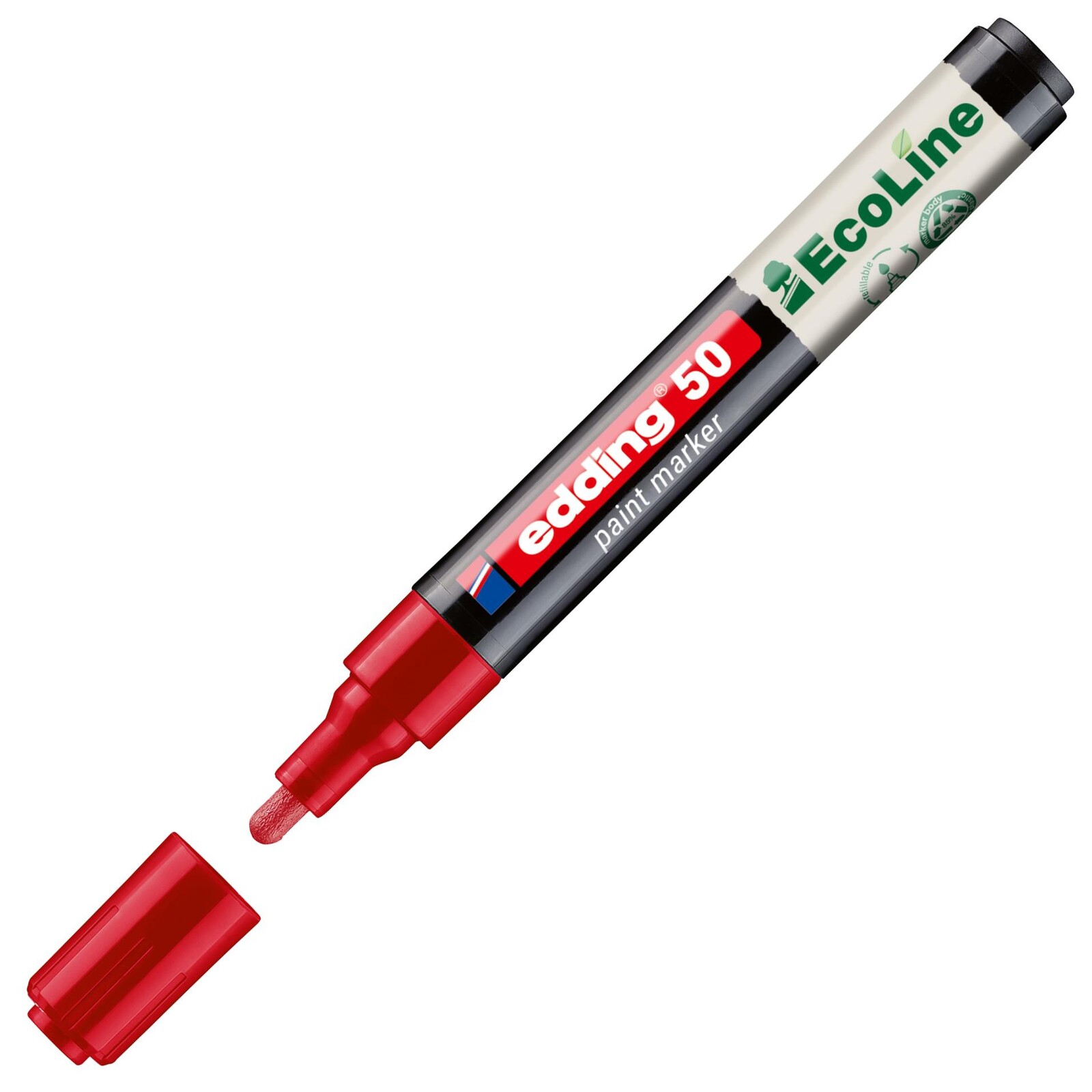 Lakový popisovač Edding EcoLine 50 - červený