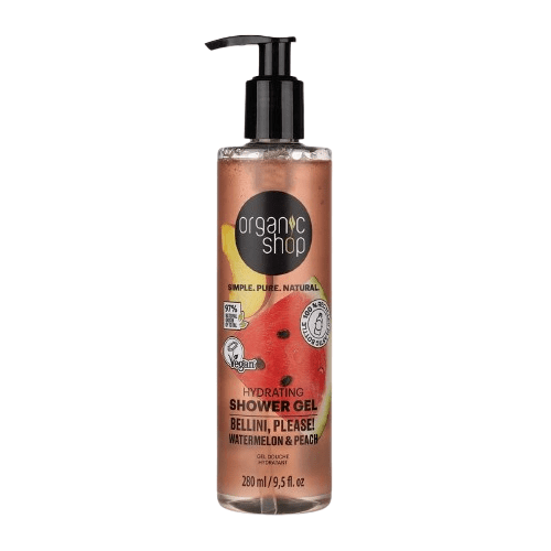 ORGANIC SHOP Hydratační sprchový gel Bellini, please! - Vodní meloun a broskev 280 ml