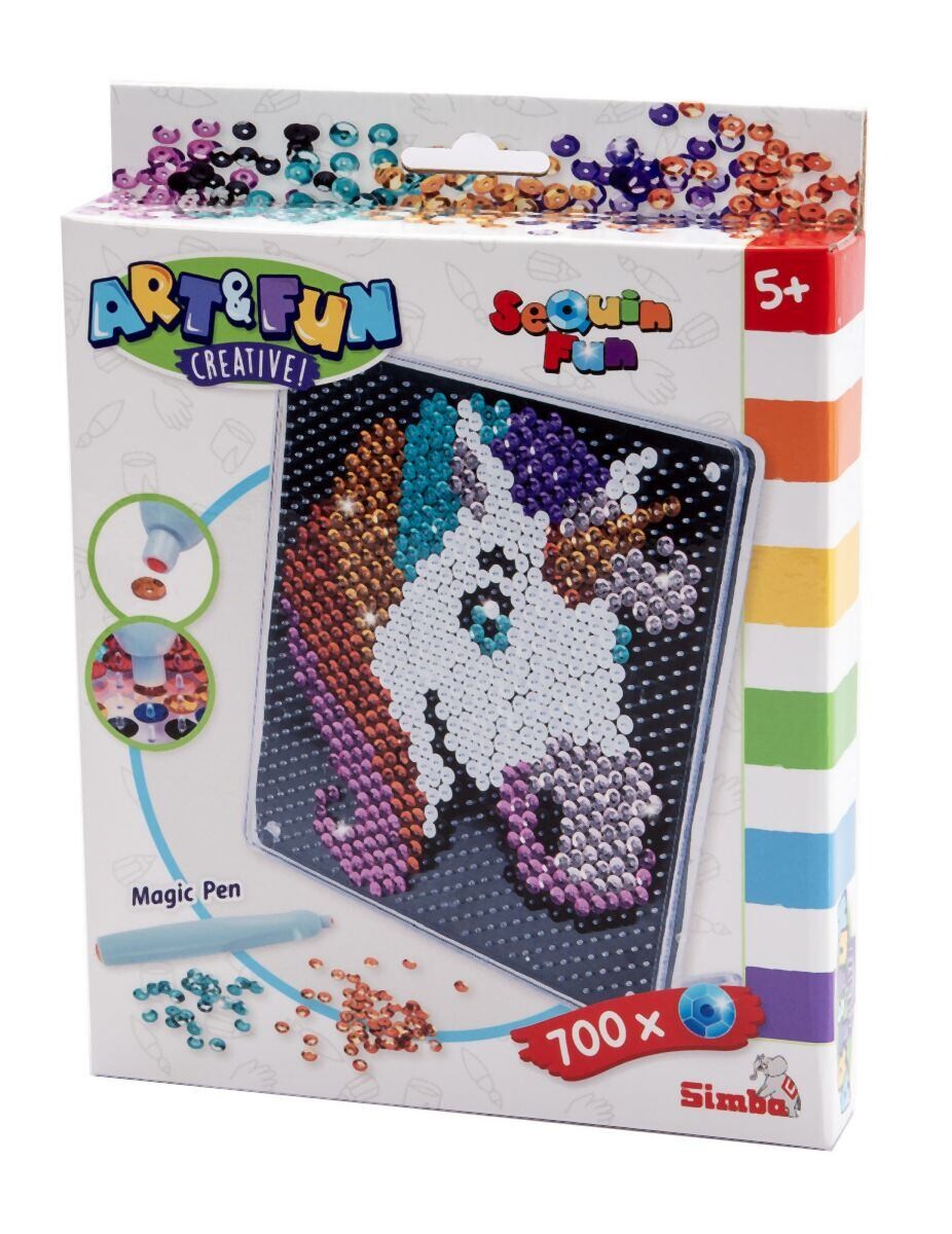 Simba Art&Fun Obrázek z flitrů Jednorožec