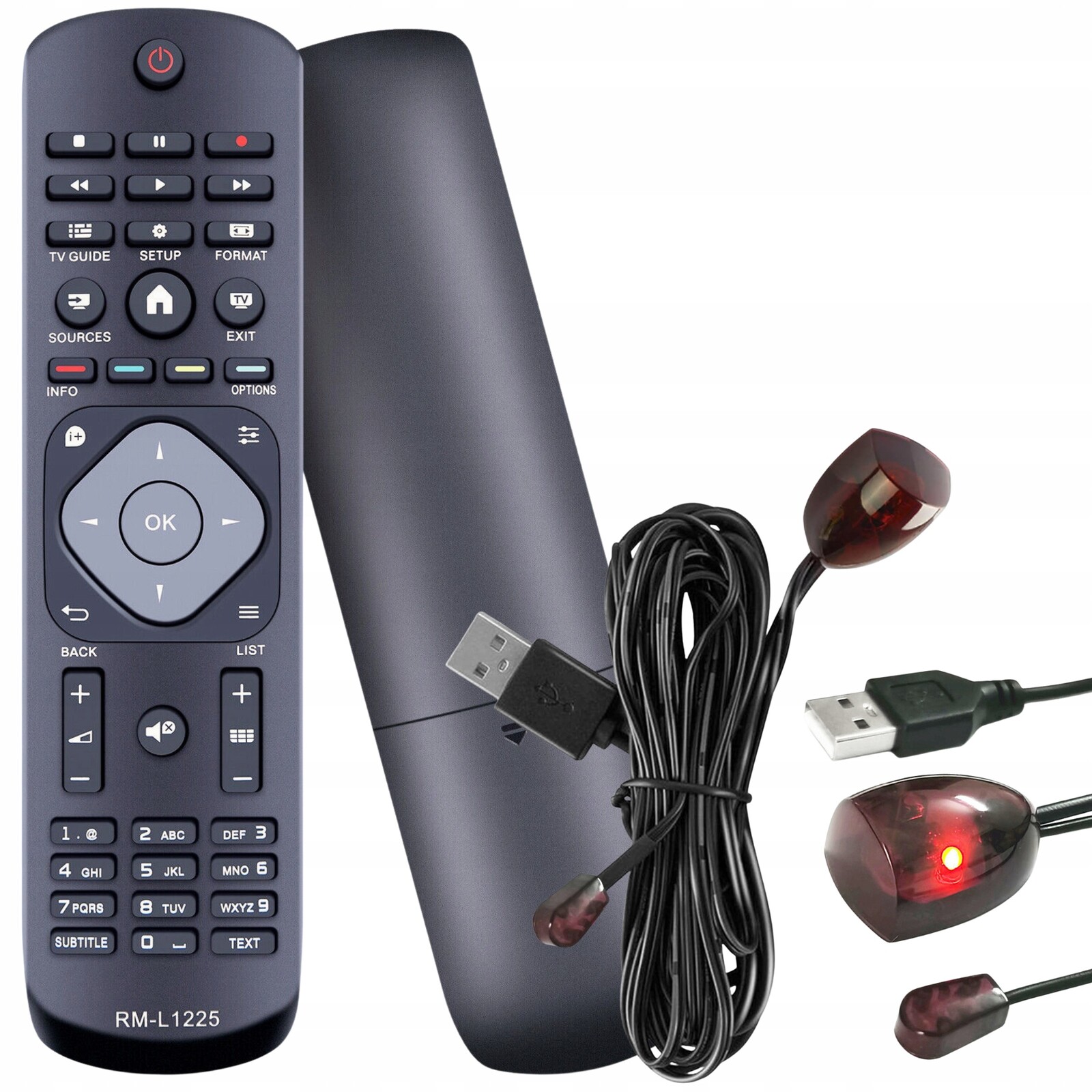 Dálkové Ovládání Pro Tv Philips RM-L1225 50PFT4109/12 50PFT4309/12 Kabel Ir