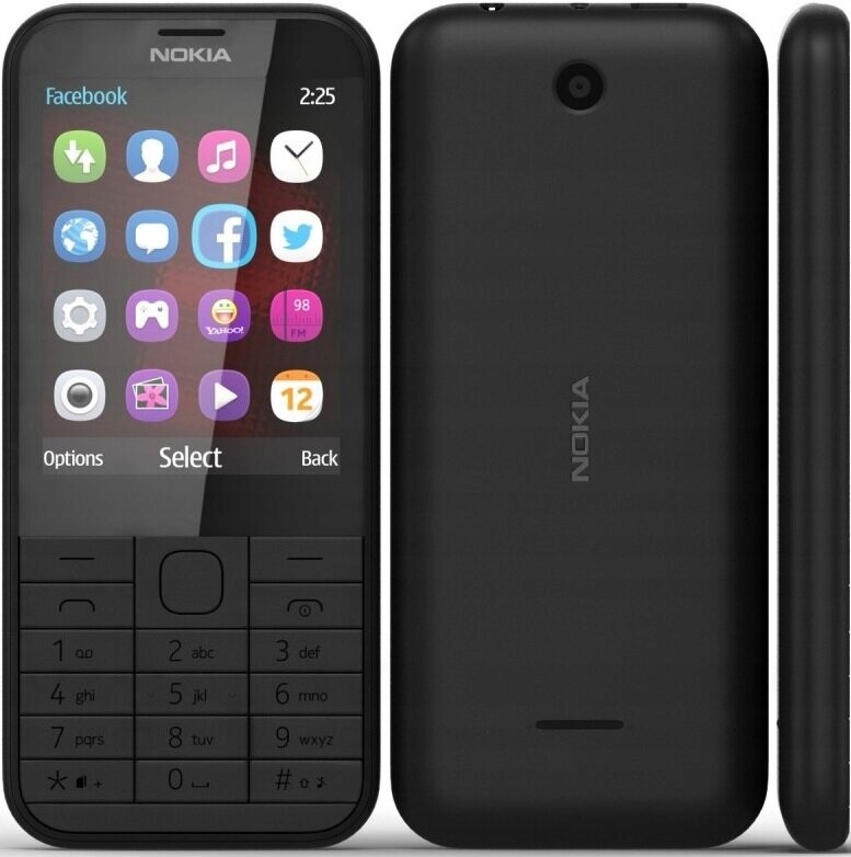Mobilní telefon Nokia 225 Dual Sim RM-1011 Černý Nový