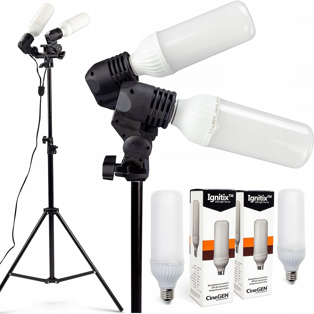 Studiová lampa 2x 125W Led CU02