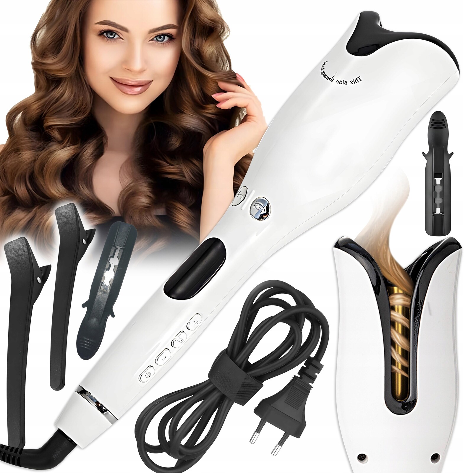 Automatická Rotační Keramická Kulma S Vlnovou Regulací LCD 80-220C