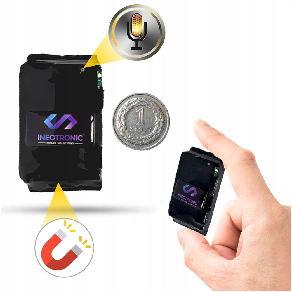 Mini Špionážní Diktafon Profesionální Odposlech Ochrana Dat Pomocí Magnet