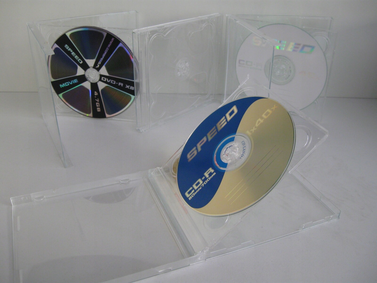 Krabice na disky standard CDx2 průhledné 100 kusů