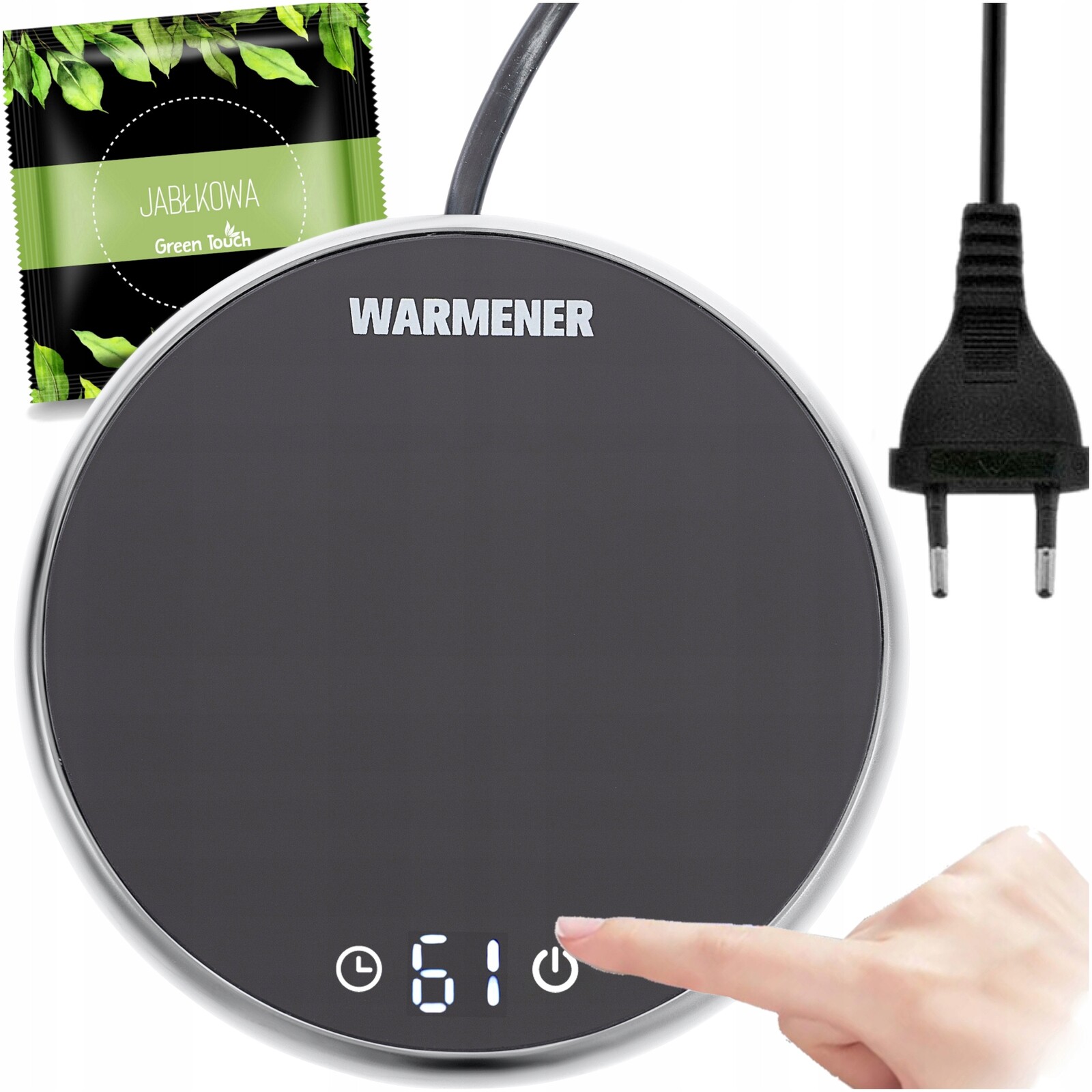 Ohřívač na šálek kávy a čaje pod hrnek do kanceláře jako Dárek Stříbrný