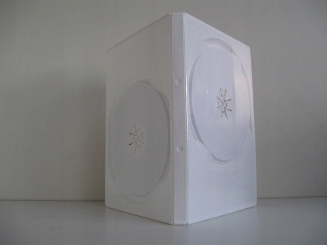 Krabice DVD x2 na disky 14 mm standard Bílé 100
