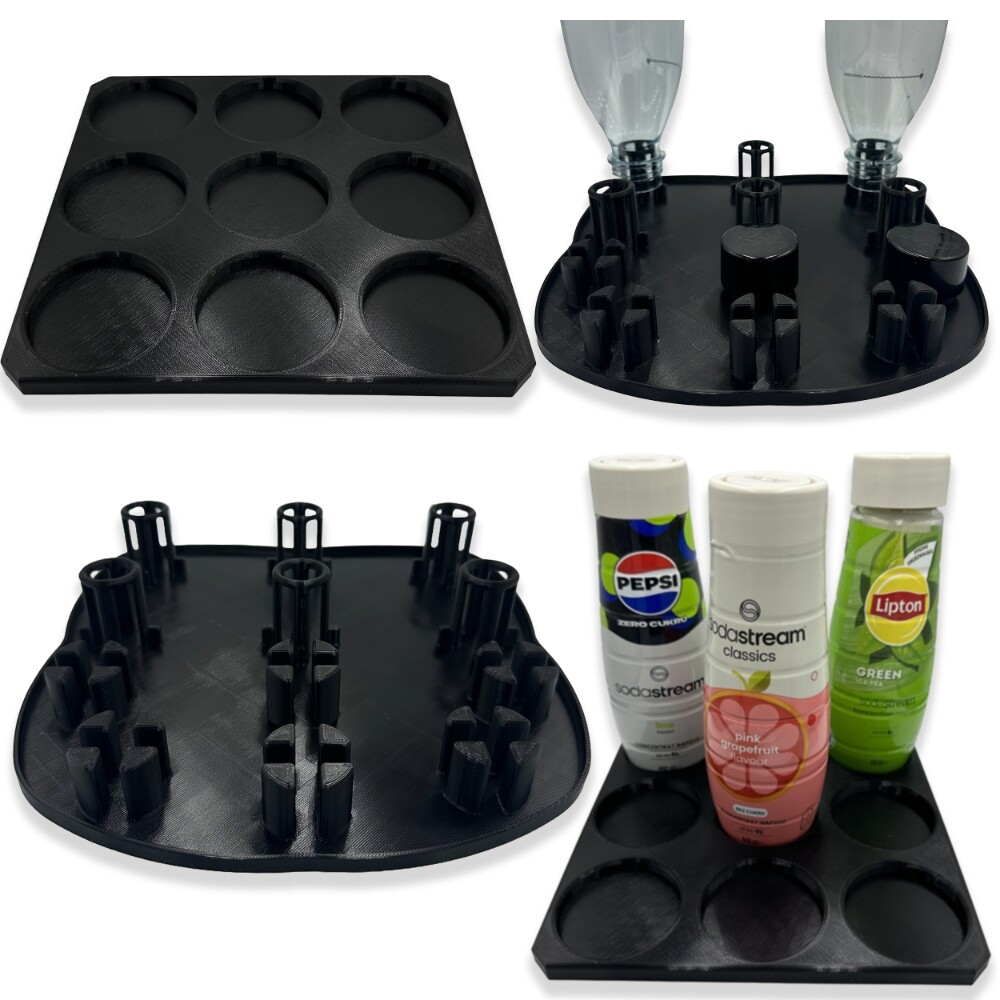 Odkapávač na 6 lahví saturátoru Sodastream Podložka na 9 sirupů