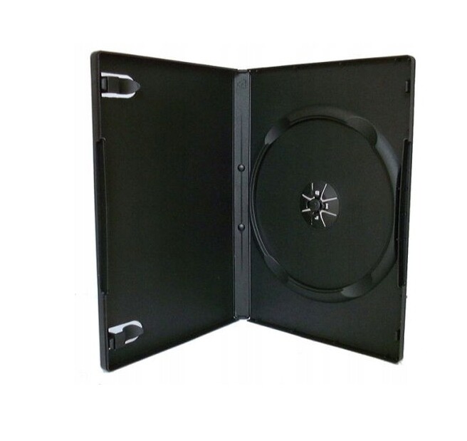 Krabice DVD x1 na disky 14 mm standard Černé 100
