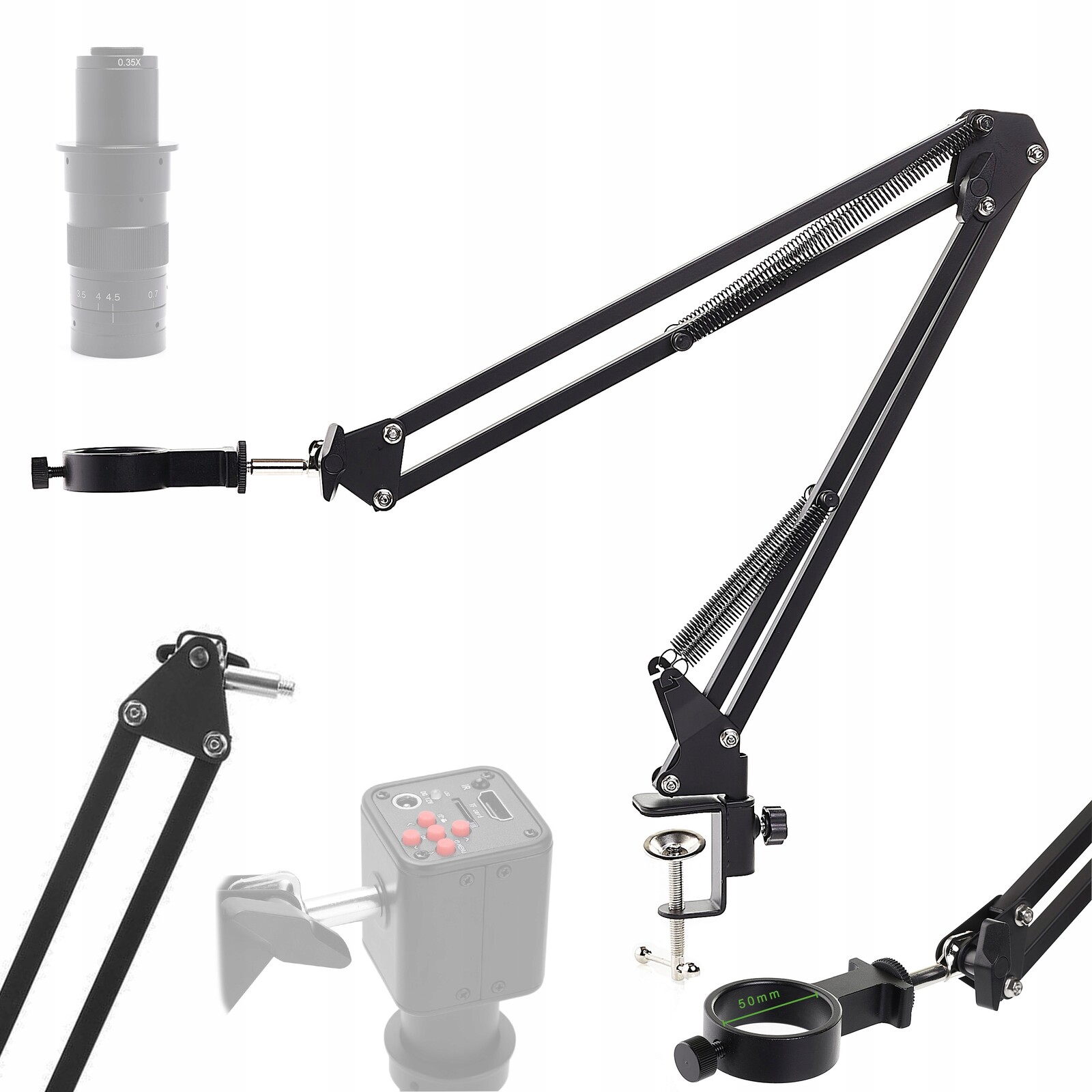 Rameno Držáku Pro Digitální Steroskopický Mikroskop Ekonomické 50 MM