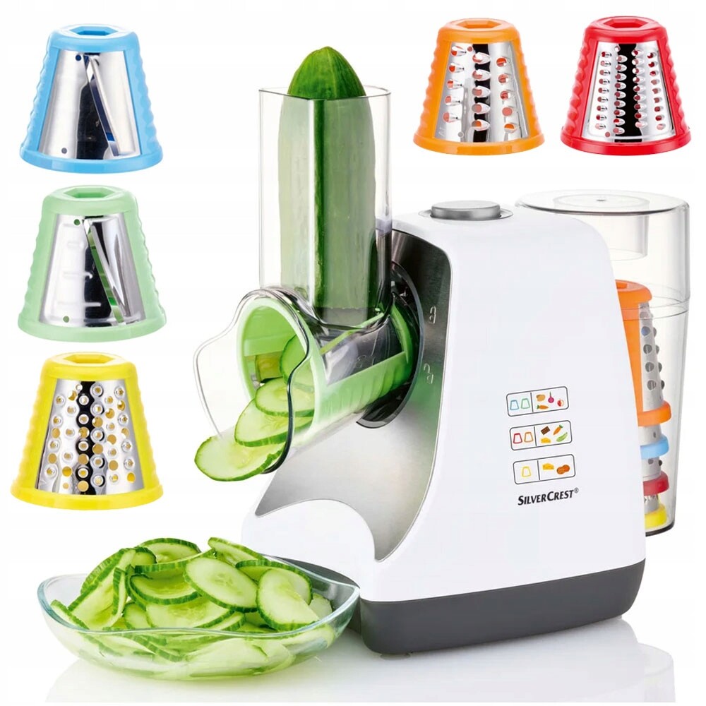 Elektrický kráječ na zeleniny Struhadlo 5 nástavců Struhadlo na brambory 150 W