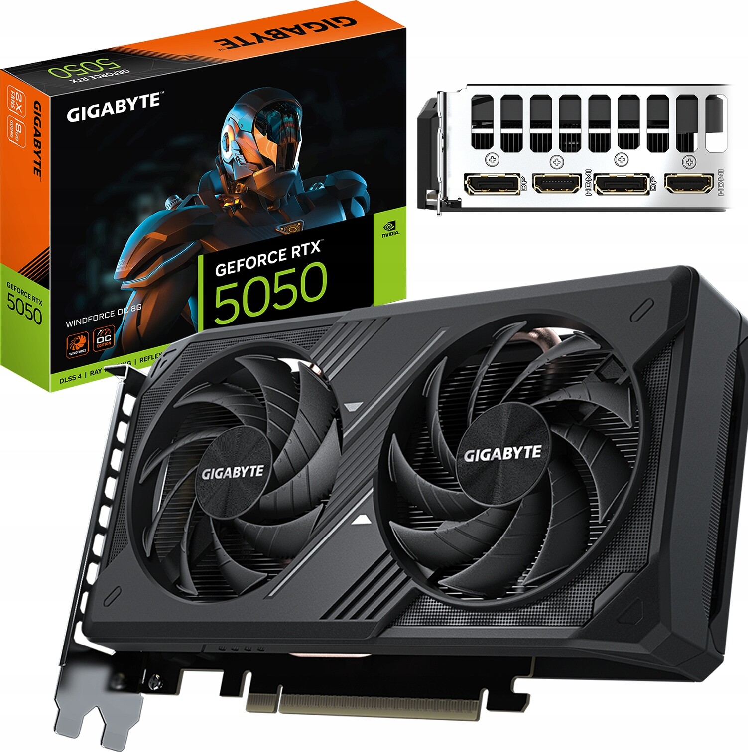 Grafická karta Gigabyte GeForce Rtx 5050 8GB Oc GDDR6 DLSS4 PCIe5.0 Gaming