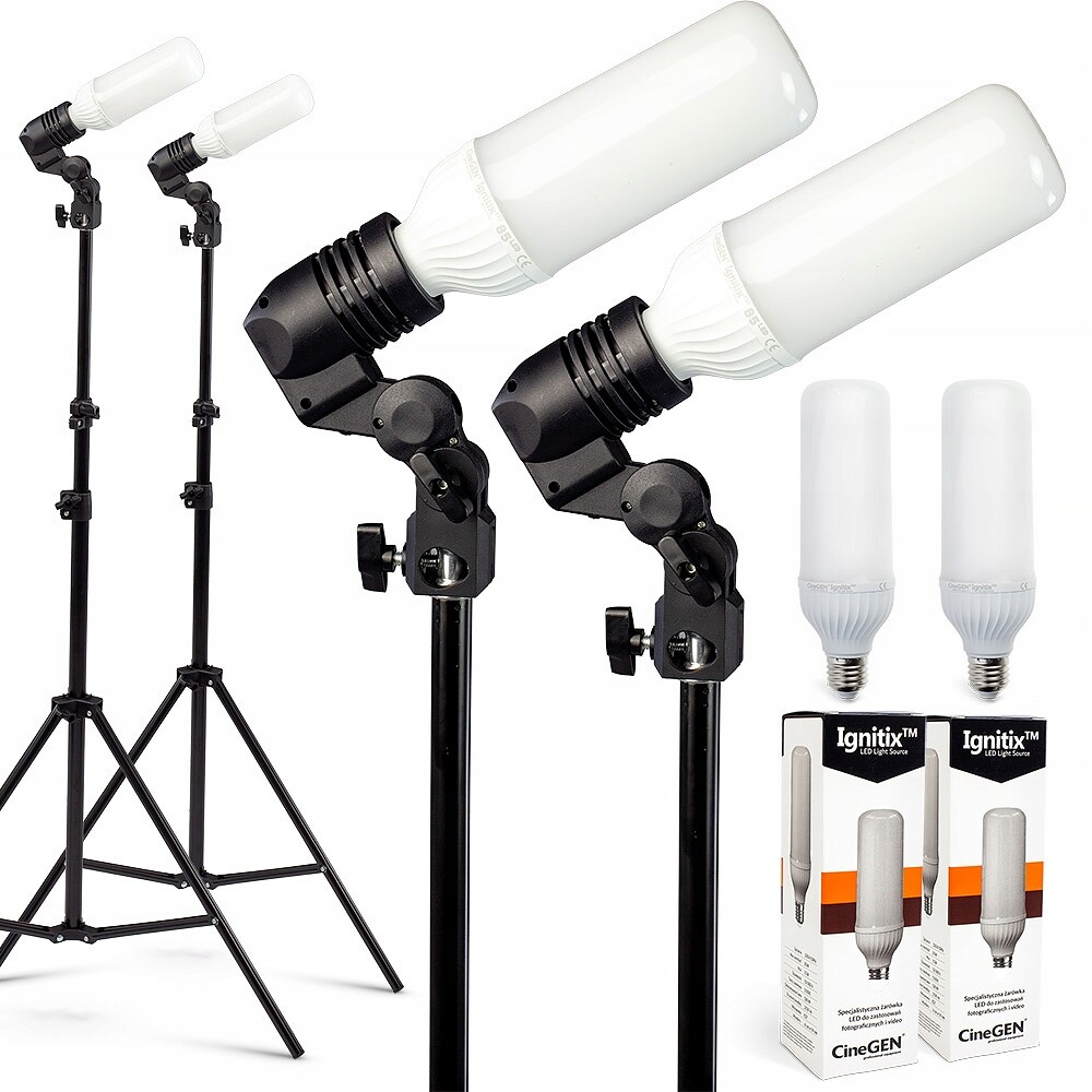 Sada studiových lamp 2x 125W Led CU01