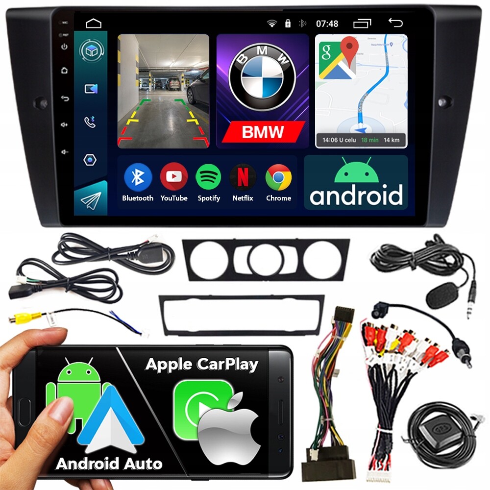 Autorádio Navigace Ncs RS-305 Bmw E90 E91 E92 2005-2012 Android Bt