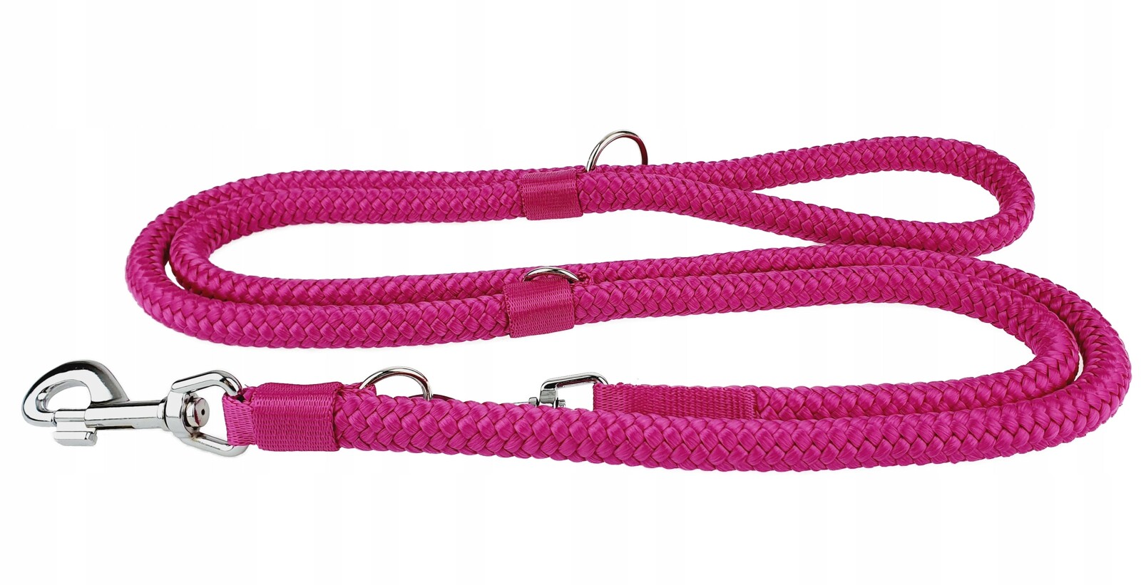 Vodítko pro pás Regulovatelné lanko Tlustá 2,5 m/1,4 cm Champion Fuchsiová Růžová
