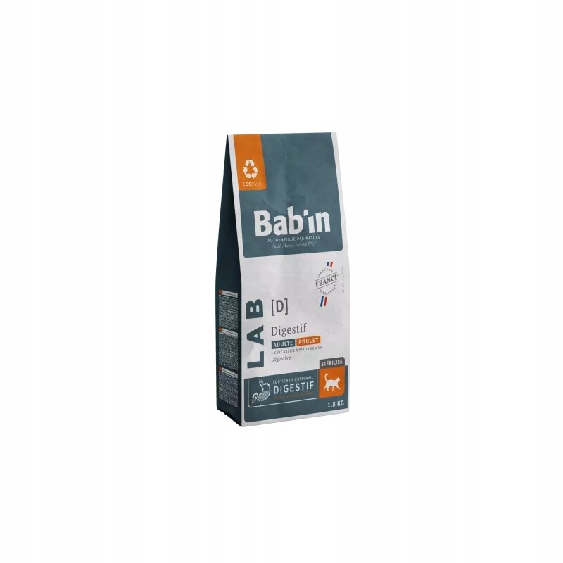 Bab'in Lab Digestion – trávení pro kočky 1,5 kg