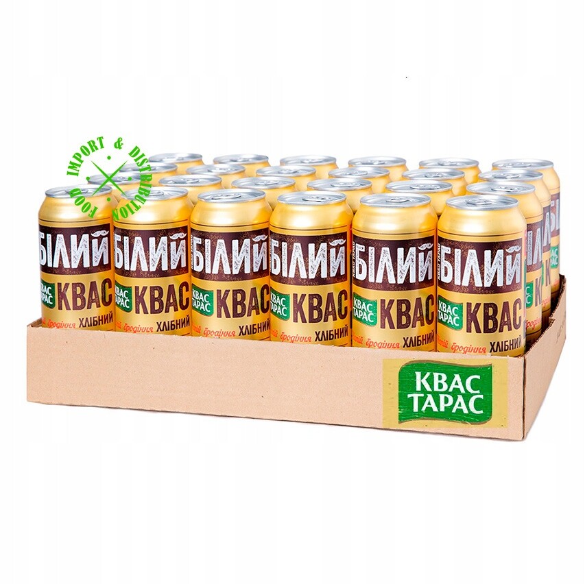 Přírodní kyselina chlebová Terasa Bílá tradiční chuť 0,5 l [24 plechovek 12 l]