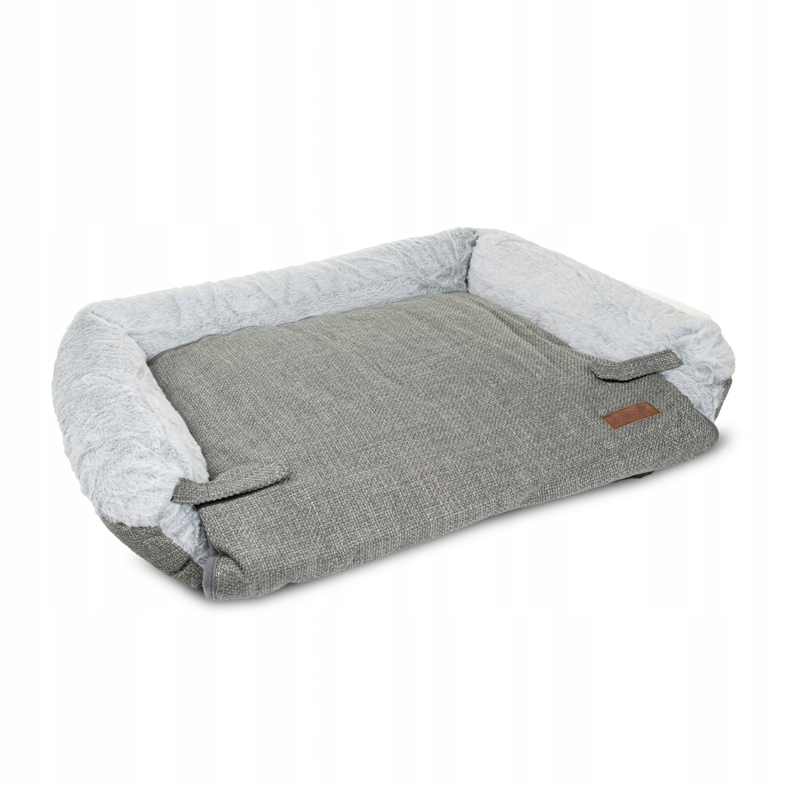 Barry King Pelíšek pro psa s zámky 70*60*17 cm, tmavě šedé