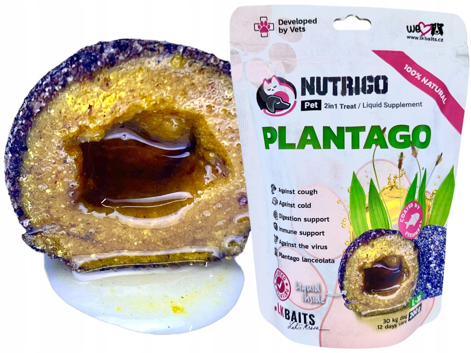 Lk Baits Pet Nutrigo Dog Supplement Plantago Sirup,L-XL,200g