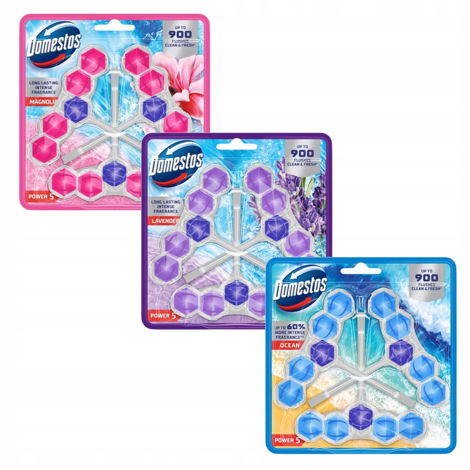 Domestos Toaletní Kostka Závěs Na Wc Power 5 P5 MIX 9x50g