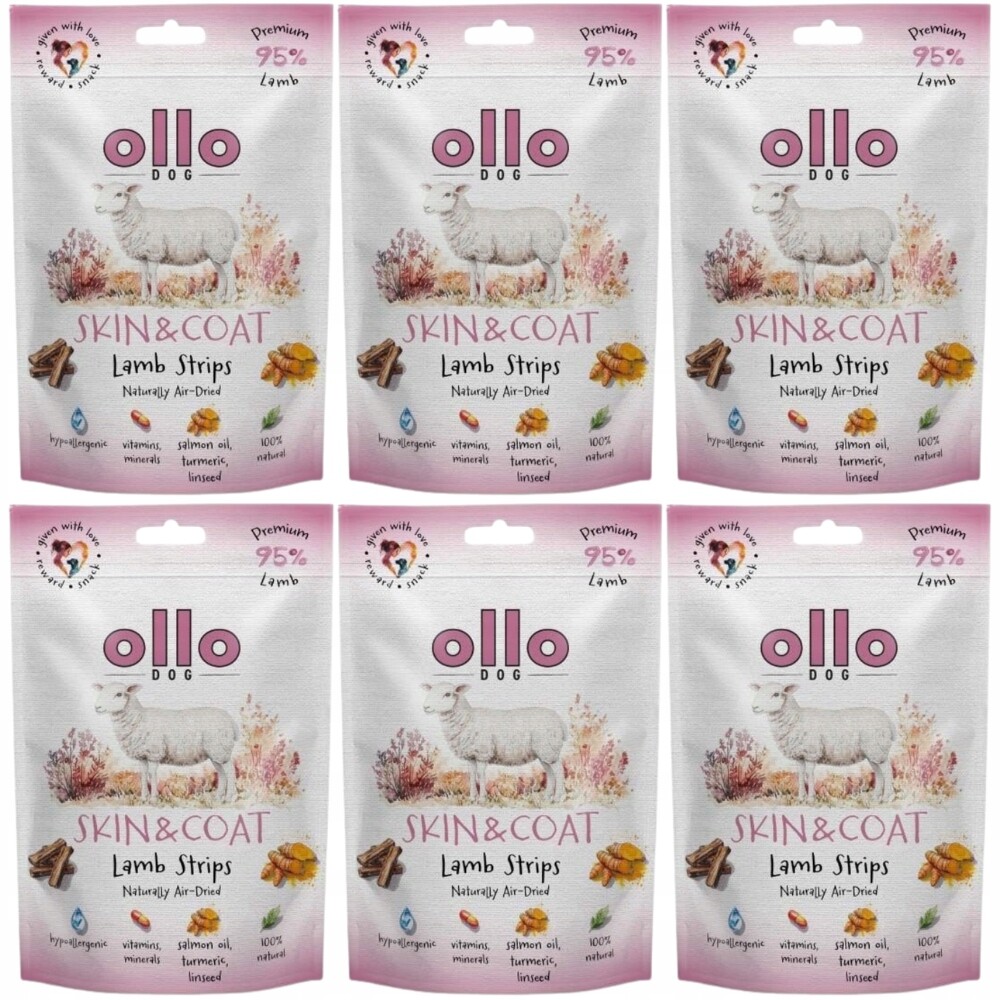 Ollo pamlsek s jehněčím masem pro psa 6x80 g