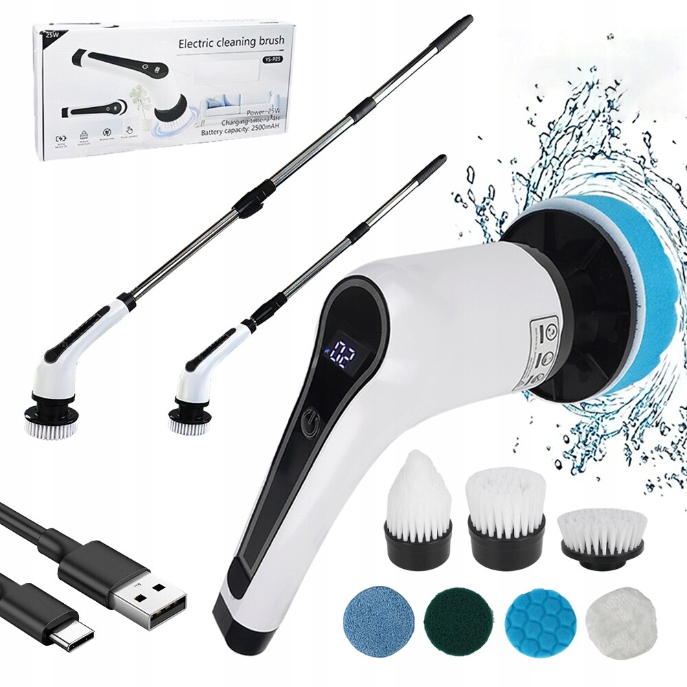 7V1 Elektrický Ruční Čisticí Kartáč S Tichou Regulací