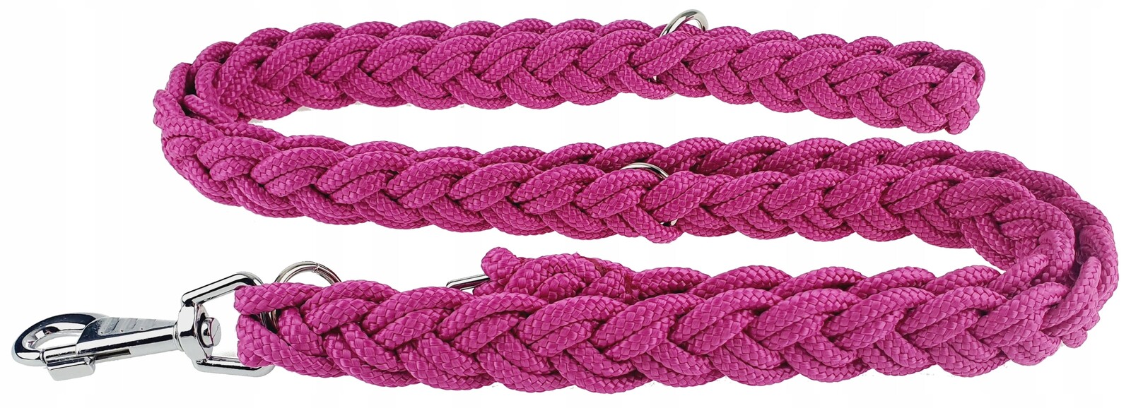 Champion Vodítko pro velkého psa 2.5 m Nastavitelná Pletená copánková růžová