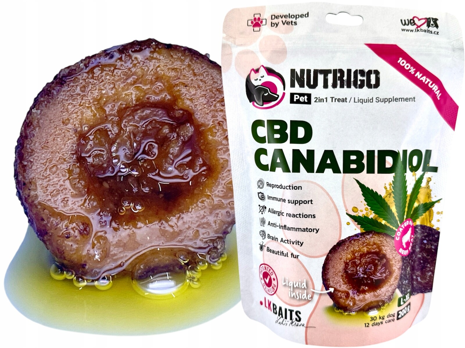 Lk Baits Pet Nutrigo Dog Supplement Cbd Canabidiol, L-XL, 200g