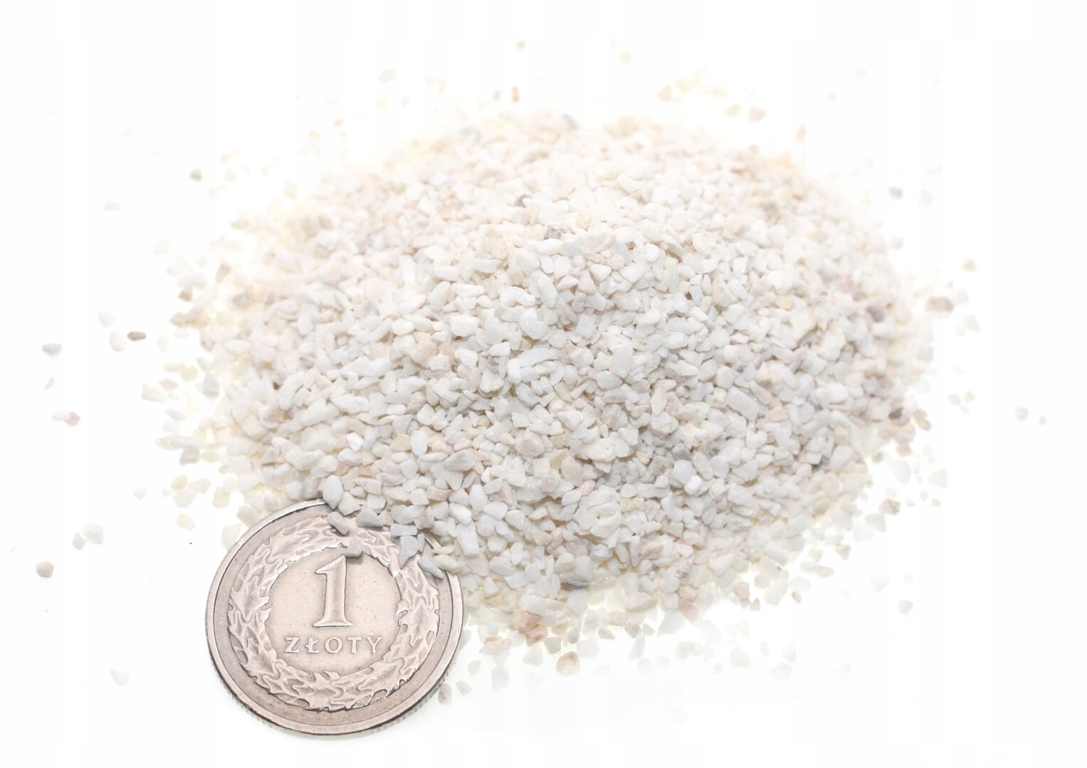 Stelivo ekry krémové přírodní světle béžové bílé 1-2 mm pro akvárium 5 kg