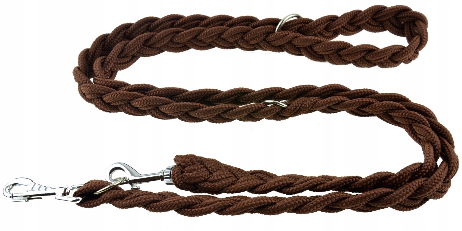 Champion Vodítko pro velkého psa 2.5 m, regulovatelná, pletená, hnědá