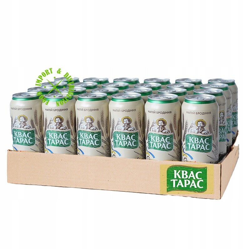 Chlebový kvas Taras Pravý – přírodní tradiční nápoj bez alkoholu 24×0,5 l