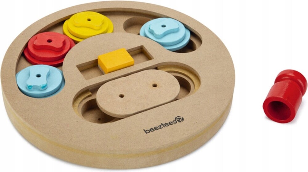 Beeztees Sambo – dřevěná logická vzdělávací hra pro psa 23x23x4 cm