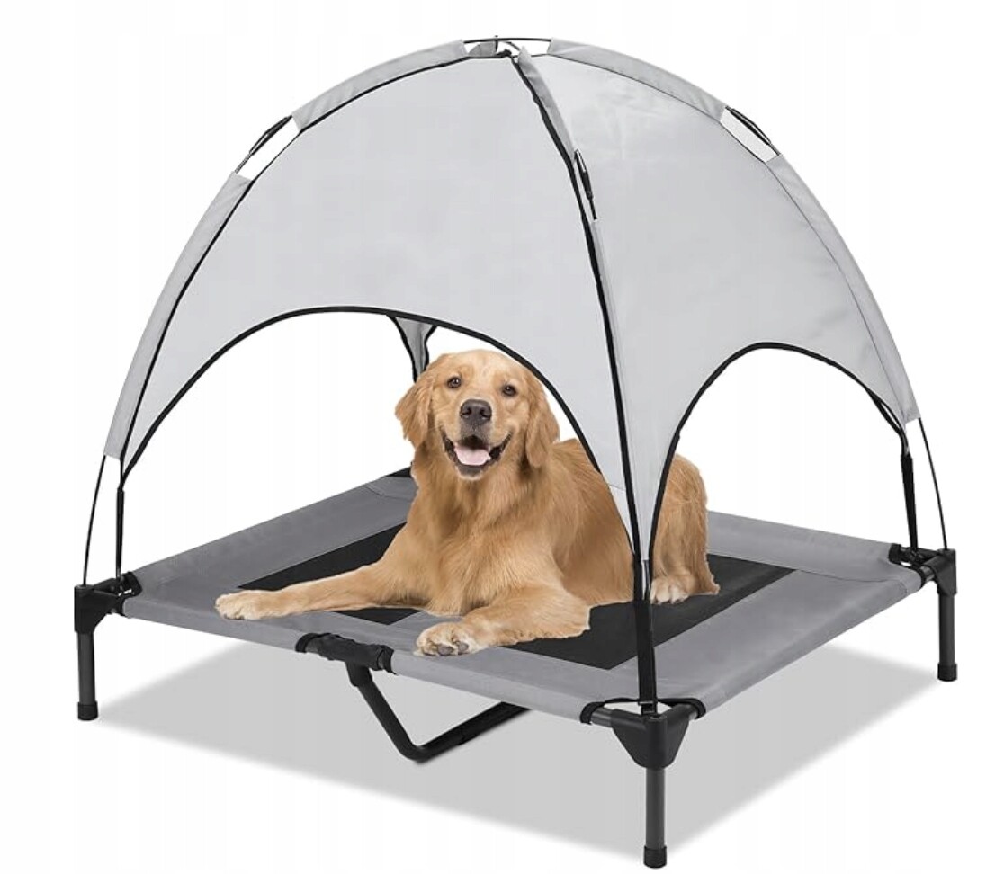 Vyvýšené Pelíšek Pro Psa S Baldachýnem Venku I Do Domu