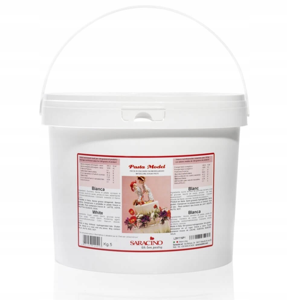 Bílá cukrová hmota Saracino 5 kg