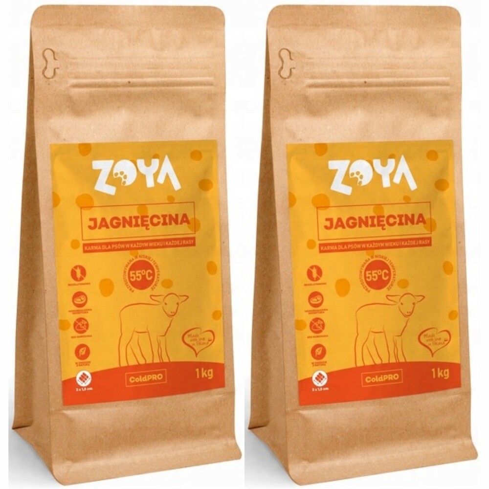 Suché krmivo pro psa Zoya Coldpro Jehněčí 2 x 1 kg