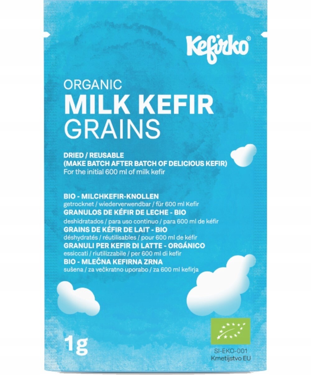 Mléčná kefírová zrna kefírová kultura 1 g