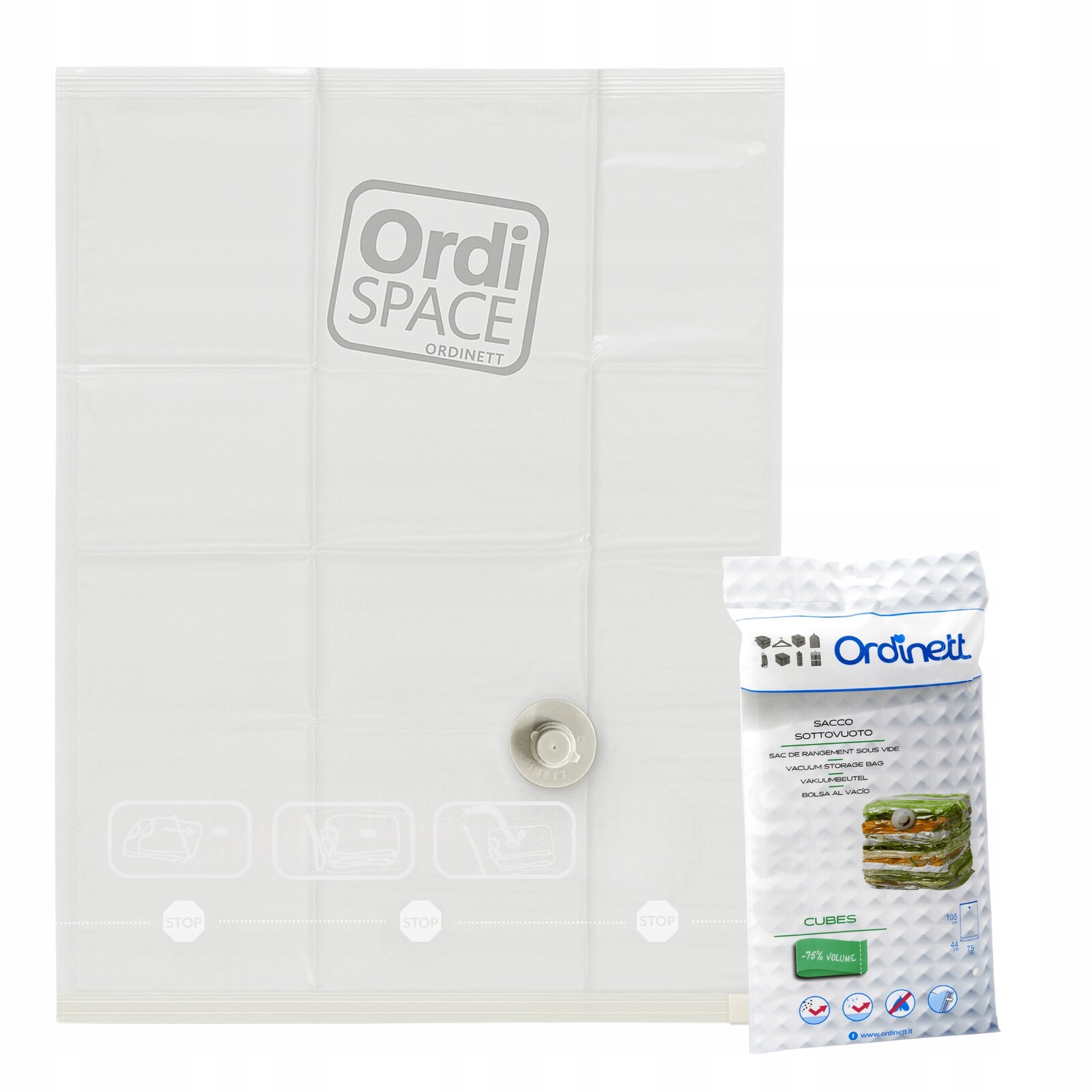 Vakuový sáček na oblečení a povlečení s ventilem, ochrana před vodou a