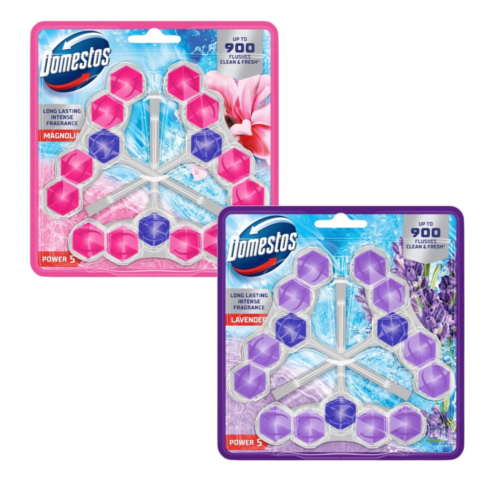 Domestos Toaletní Kostka Přívěsek Na Wc Power 5 P5 MIX 6x50g