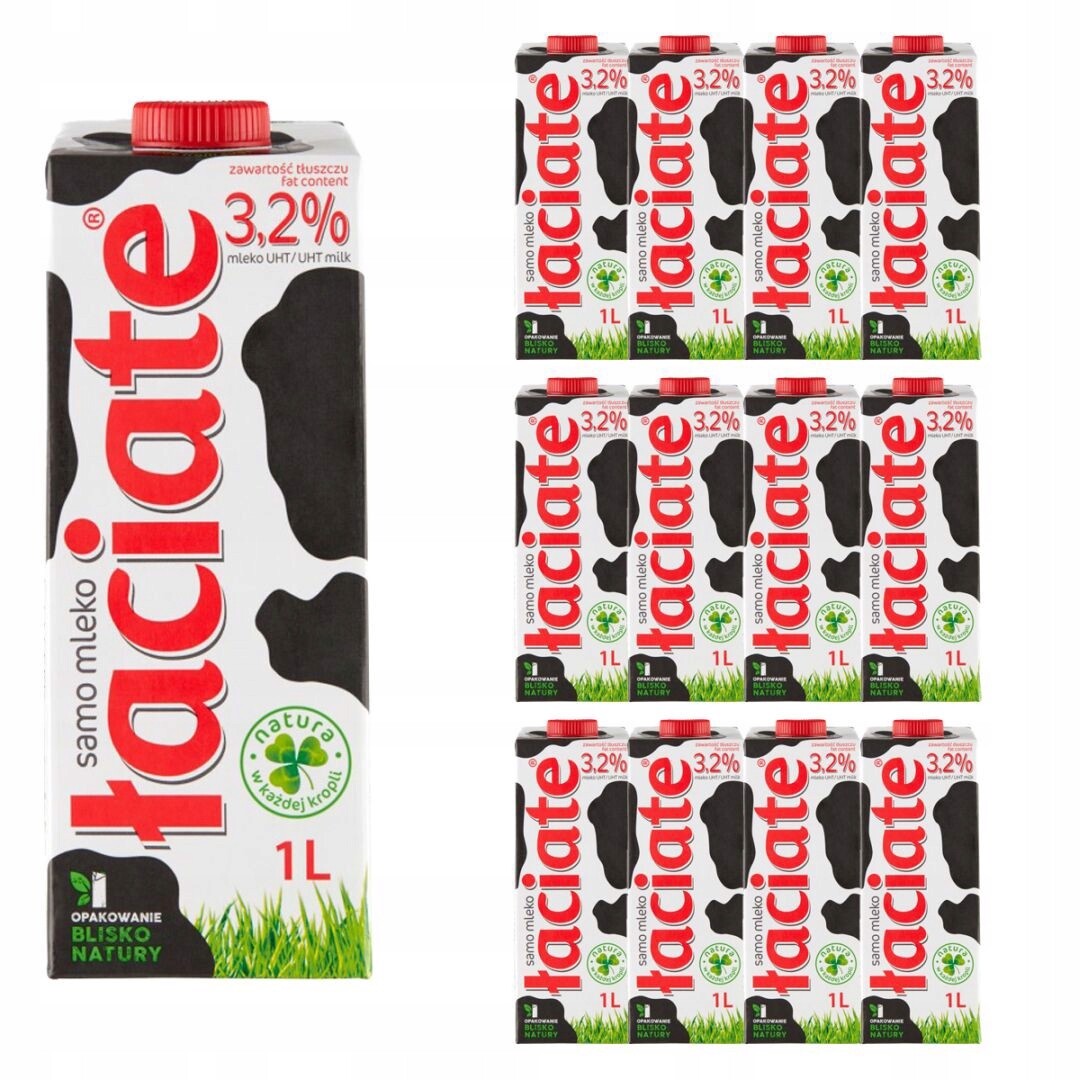 Łaciate Uht mléko 3,2 % 1 l x 12 kusů