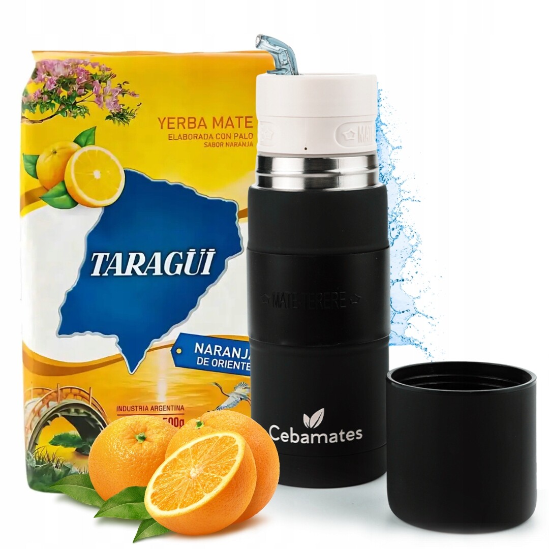 Sada Yerbomos Termos pro Yerba Mate Taragui Naranja de Oriente