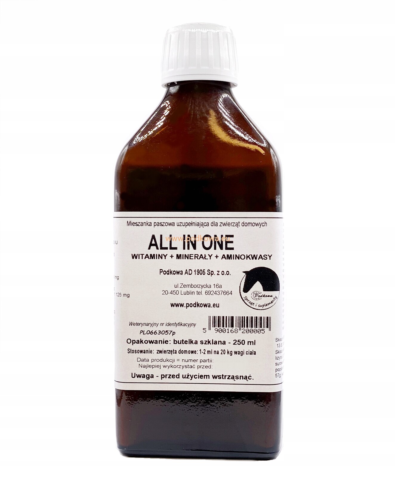 All in one – vitamíny minerály tekuté aminokyseliny – 250 ml Podkowa