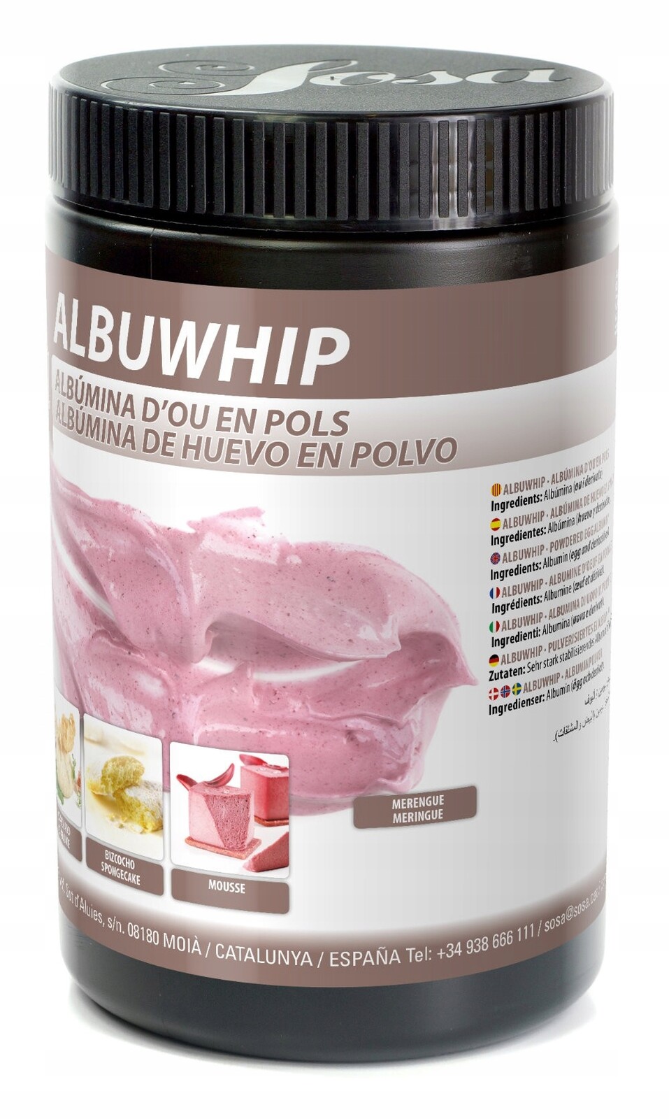 Albumin v prášku Abuwhip Sosa 500 g