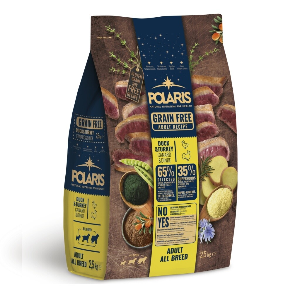 Polaris Dog Adult All kachna & krůta Gf 2,5 kg